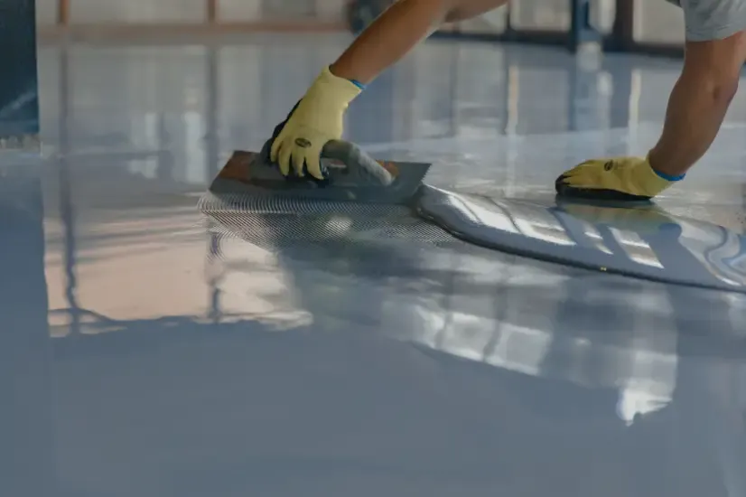 Professional epoxy floor installation Dubai for durable and smooth flooring finish