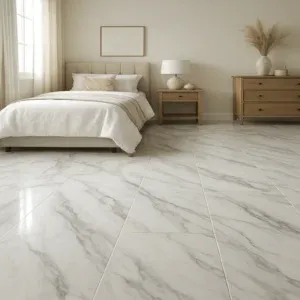 Polished marble-look