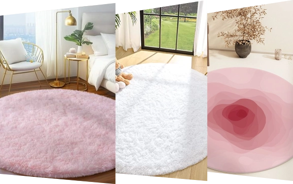 Affordable round carpet
