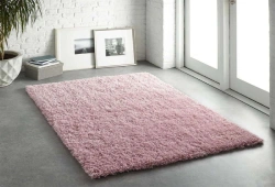 shaggy pink carpet