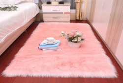 wool pink carpet
